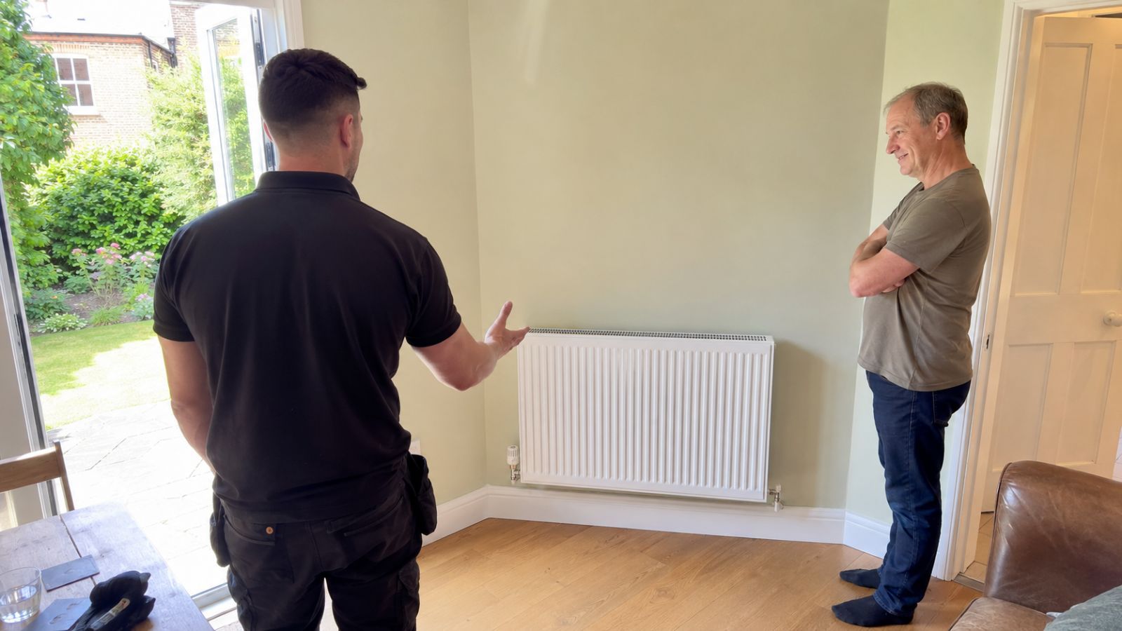 New radiators and altered copper pipework during a central heating renovation in Wandsworth SW18